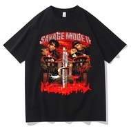 21 Savage Story American Dream Album T Shirt Men women Fashion Music Album Hip Hop T-Shirts Streetwe