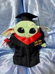 Baby yoda 畢業公仔 可加錢繡字