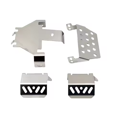 Stainless Steel Metal Bumper Chassis Armor Protection Skid Plate for Wltoys 104006 104010 104020 104