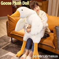 50-160CM Big White Duck Toys Goose Plushie Funny Soft Toy Goose Plush Toys Doll Birthday