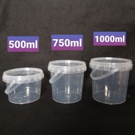 5pcs Buckets, Dessert Buckets 500ml 750ml 1000ml Dessert Jar/s Dessert Box Drinks