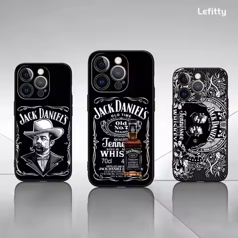 Classic Retro J-Jack D-DaNiels Phone Case For iPhone 16 15 14 13 Pro Max Plus Mini Frosted Soft Shel