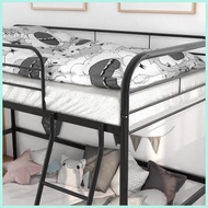 Dormitory Bed Loft Bed Frame Double Deck Bed Iron Frame Bed Meta Steel Tube Bed Multi-functional Be