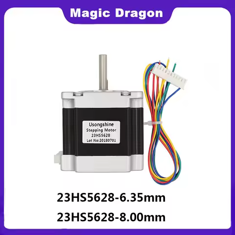 Nema23 23HS5628 4 Lead Nema 23 Stepper Motor 57 165 Oz-in 56mm 2.8A 6.35mm/8mm TB6600 CNC Laser Grin