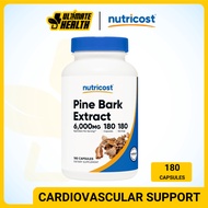 Nutricost, Pine Bark Extract, Dietary Supplement, Vegan, Non-GMO, Gluten-Free 6,000 mg, 180 Capsules