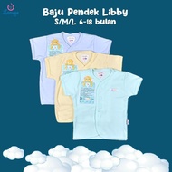 LJ LIBBY 3 Pcs Baby Short Sleeve Clothes/Baby Colors S,M,L (6-9,9-12,12-18M)| Baby Clothes Baby Supp