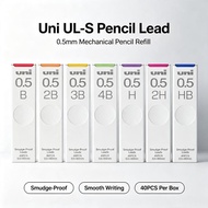UNI UL-S Mechanical Pencil Refill Is Stain Proof and Not Easy to Rub. 0.3/0.5/0.7mm HB 2B Refill Pus