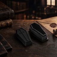 Haunted House Prop Prank Prop Halloween Coffin Decor Coffin Ornament bofeng