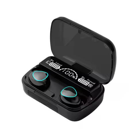 9D Stereo TWS Bluetooth Headset M10 In-Ear Sports Wireless Earphones with LED Battery Display Chargi