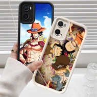 C-34 One Piece Ace Black White Casing for OPPO A57s A76 A57e A36 A57 A77 A77S A96