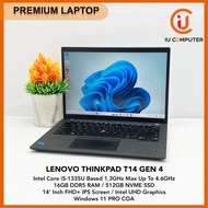 LENOVO THINKPAD T14 GEN 4 INTEL CORE I5-1335U 16GB DDR5 RAM 512GB NVME SSD USED LAPTOP REFURBISHED N