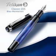 【長益鋼筆】pelikan 百利金 m205 藍色大理石紋 blue marbled 鋼筆 2016 德國