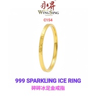 Wing Sing Cincin 5G Sparkling Ice Emas 999 碎碎冰999足金5G黄金戒指 999 5G Sparkling Ice Ring