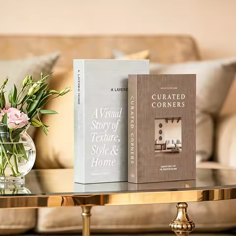 2Pcs Openable Fashion Fake Books Living Room Decoration Designer Books Coffee Table Ornaments Club H