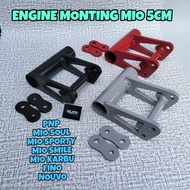 Engine Mounting Mio Karbu Soul Smile Sporty Fino Nouvo 5 Cm Long Racing Drag Frame Turning