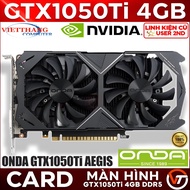 VGA - ONDA GTX1050Ti Aegis v3.0 4GB DDR5 2 Fan Video Card Used in good condition (Old - 2nd)