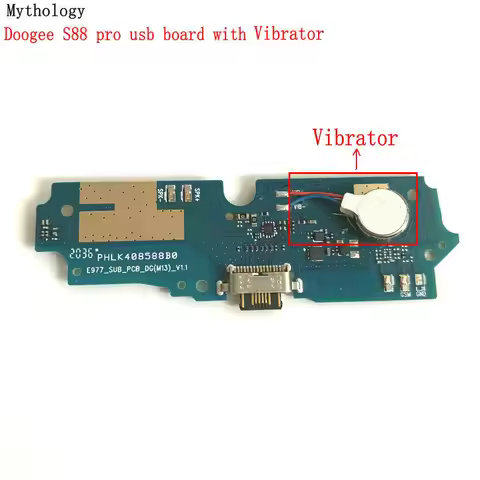 For Doogee S88 Pro USB Board Vibrator Flex Cable Dock Connector 6.3"Mobile Phone Charger Circuits
