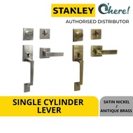Stanley Single Cylinder Lever Entrance/ Main Door Entry Grip Handleset/ HDB lock / BTO lock