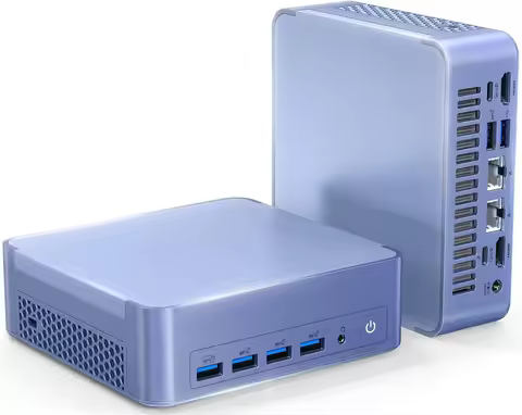Mini PC AX8 Max, Dual 2.5G Lan AMD Ryzen 7 8745HS (Up to 4.9GHz, 3 Mode) Desktop Computers, Radeon 7