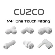 CUZCO 1/4'' One Touch Water Filter Fitting Connector (6mm / 1/4")