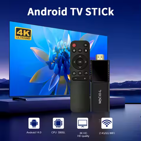 4K Stick TV MX10 L S905L with 4GB DDRIII RAM And 64GB EMMC WiFi 2.4G BT4.0 TV Streaming Device Infra
