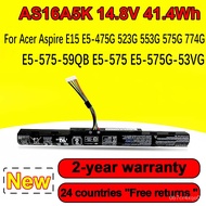New AS16A5K For Acer Aspire E15 E5-475G 523G 553G 575G 774G E5-575-59QB E5-575 E5-575G-53VG Laptop Baery AS16A7K AS16A8K