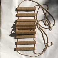 Factory Direct Sales Solid Wood Cat Climbing Ladder Rope Ladder Climbing Frame Multi-Layer Cat Strai