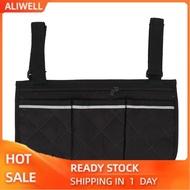 Aliwell Wheelchair Bag Side Pouch Canvas Material for Transport Chair