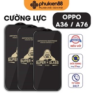 Oppo A36 / A76 tempered glass protects the phone, screen protector
