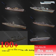 3D model of battle, cargo, sea, warship Blender Max C4D 100+