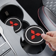 Mitsubishi Water Coaster Logo Fashion Decoration Non-slip Mat Anti-Scratch Cup Slot For Mitsubishi P