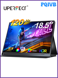 PQIVB UPERFECT 18.5" 120HZ Portable Gaming Monitor FPS RTS Large Laptop Second Screen With Black Equalizer FHD HDR For Mac XBOX PS4/5 AMVBE