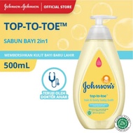 Johnson's Top To Toe Hair and Body Wash Pump Baby Bath Soap Bottle 500 ml