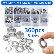 Flat Washer M2 M2.5 M3 M4 M5 M6 M8 M10 304 Stainless Steel Washers Plain Washer Gaskets Sealing Ring