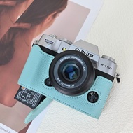 กระเป๋าใส่กล้องด้านหน้าแบบหนังแท้สำหรับกล้องดิจิตอล Fujifilm XT50 XS20 XT30 XT5 XT20 พร้อมฐานกล้องแบ
