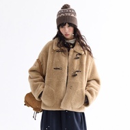 翻領羊羔毛外套|外套|兩色|冬款|Sora-2017