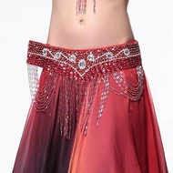 Flying Charm ผู้ใหญ่ Belly Dance เข็มขัดเอวมุกสไตล์ใหม่เต้นรําตะวันออกเวทีเครื่องแต่งกายชุดอุปกรณ์เส