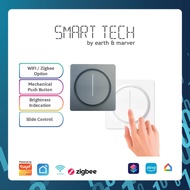 🇸🇬 SMART TECH® Tuya Smart Dimmer Smart Touch Light Dimmer Switch Smart Life/Tuya APP Remote Control 