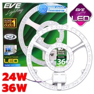 ไฟเพดาน ซาลาเปาแอลอีดี EVE แผงไฟ LED 24w./36w. แสงขาว รุ่น Saver หลอดไฟ LED หลอดไฟนีออนกลม แผ่นชิพแอลอีดี