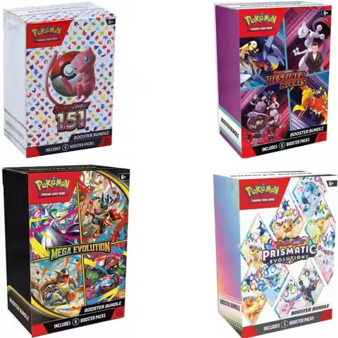 English Pokemon TCG 151 Booster Bundle Scarlet & Violet Edition with 6 Sealed Packs Rare Holo Tradin