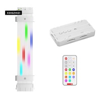 24 Pin 5V ARGB Motherboard Power Supply Cable RGB Power Extension Cable RGB PSU Cable for Motherboar