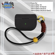 for Jabra Elite 8 Active Gen2 / Elite 10 Gen2 Protective Case Nylon Lanyard Soft Cover Shells Washab