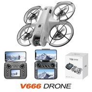 V666 Drone with Screen Aerial Photography HD Remote Control Aircraft Full Protection Fixed High Airc