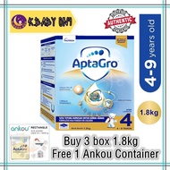 Nutricia Aptagro Step 4 1.8kg Exp:08/23 (Buy 3 box free 1 Ankou Container)