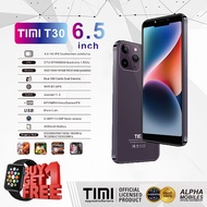 TIMI T30 โทรศัพท์มือถือ จอใหญ่ 6.5 นิ้ว แบตเตอรี่ 4000mAh กล้อง 13MP | ประกันศูนย์ไทย 8 เดือน (4+64GB) Purple/ สีม่วง