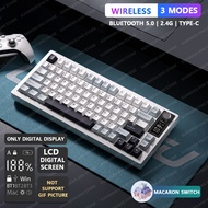 [hizha] Langtu Lt75 Lt84 Wireless Mechanical Keyboard 80Keys Gaming Bluetooth 2.4G Wired Keyboard RG