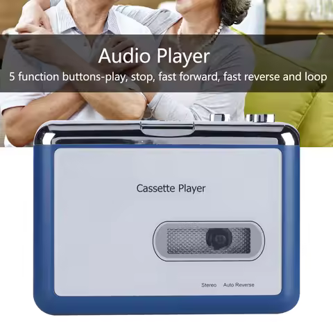 Bluetooth Cassette Player Auto Reverse Tape Player Bluetooth Output to Headphone Speaker Bluetooth P