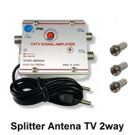 Splitter Antena Tv 2 Cabng - Antena Paralel Catv Signal Amplifier Termurah Ready Terbaik