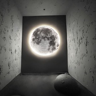 LP-6 DD🅰Step by Step Moon Wall Lamp Modern Creative Wall Painting Lamp Living Room Background Wall Decoration Lamp Minim