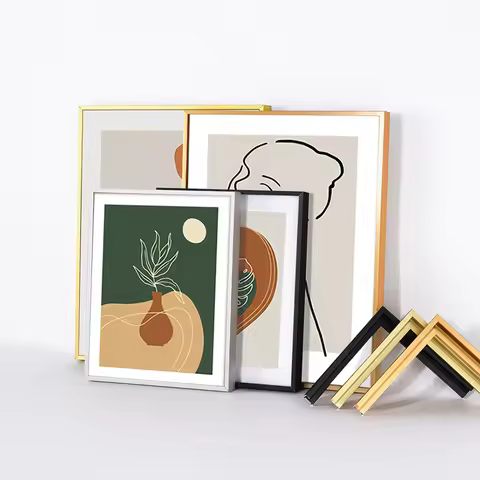 DIY Canvas Picture Frame Kit Gold Black Metal 16x24 20x28inches Prints Painting Posters Wall Art Gal